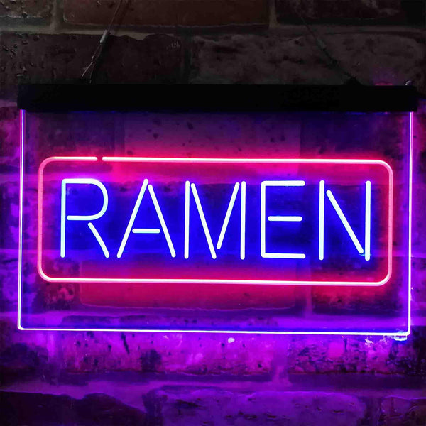 ADVPRO Ramen Noodles Dual Color LED Neon Sign st6-i3830 - Red & Blue