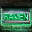 ADVPRO Ramen Noodles Dual Color LED Neon Sign st6-i3830 - White & Green