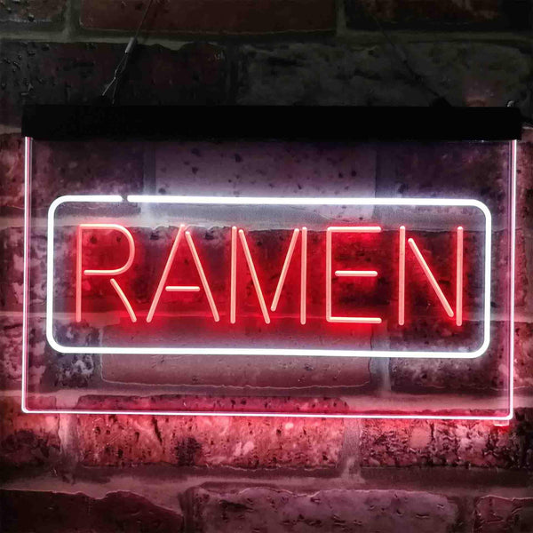 ADVPRO Ramen Noodles Dual Color LED Neon Sign st6-i3830 - White & Red