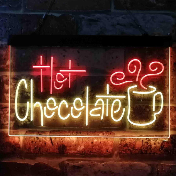 ADVPRO Hot Chocolate Drink Dual Color LED Neon Sign st6-i3831 - Red & Yellow