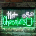 ADVPRO Hot Chocolate Drink Dual Color LED Neon Sign st6-i3831 - White & Green