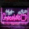 ADVPRO Hot Chocolate Drink Dual Color LED Neon Sign st6-i3831 - White & Purple