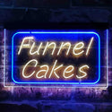 ADVPRO Funnel Cake Dual Color LED Neon Sign st6-i3832 - Blue & Yellow