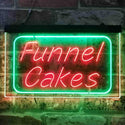 ADVPRO Funnel Cake Dual Color LED Neon Sign st6-i3832 - Green & Red