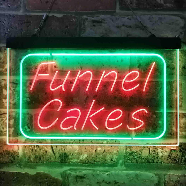 ADVPRO Funnel Cake Dual Color LED Neon Sign st6-i3832 - Green & Red
