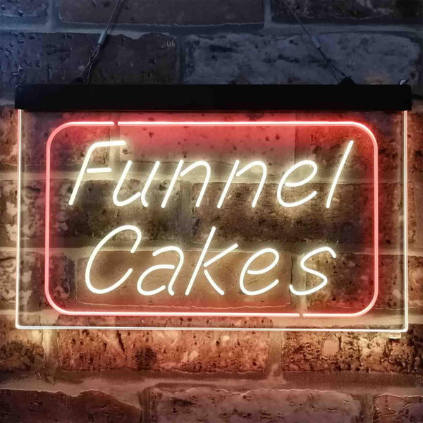 ADVPRO Funnel Cake Dual Color LED Neon Sign st6-i3832 - Red & Yellow