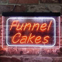 ADVPRO Funnel Cake Dual Color LED Neon Sign st6-i3832 - White & Orange