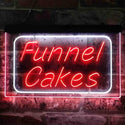 ADVPRO Funnel Cake Dual Color LED Neon Sign st6-i3832 - White & Red