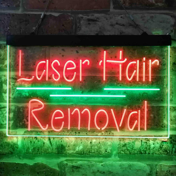 ADVPRO Laser Hair Removal Dual Color LED Neon Sign st6-i3833 - Green & Red