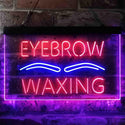 ADVPRO Eyebrow Waxing Dual Color LED Neon Sign st6-i3834 - Blue & Red