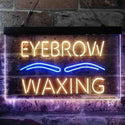 ADVPRO Eyebrow Waxing Dual Color LED Neon Sign st6-i3834 - Blue & Yellow