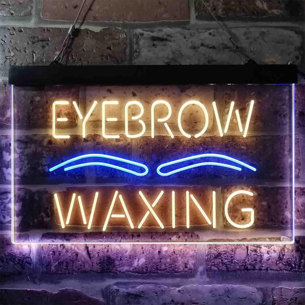 ADVPRO Eyebrow Waxing Dual Color LED Neon Sign st6-i3834 - Blue & Yellow
