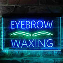 ADVPRO Eyebrow Waxing Dual Color LED Neon Sign st6-i3834 - Green & Blue