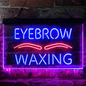 ADVPRO Eyebrow Waxing Dual Color LED Neon Sign st6-i3834 - Red & Blue