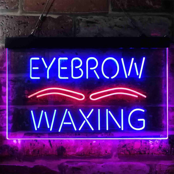 ADVPRO Eyebrow Waxing Dual Color LED Neon Sign st6-i3834 - Red & Blue