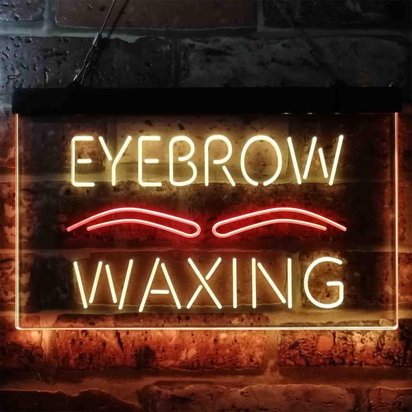 ADVPRO Eyebrow Waxing Dual Color LED Neon Sign st6-i3834 - Red & Yellow