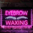 ADVPRO Eyebrow Waxing Dual Color LED Neon Sign st6-i3834 - White & Purple