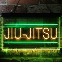 ADVPRO Jiu-Jitsu Brazilian Sport Dual Color LED Neon Sign st6-i3836 - Green & Yellow