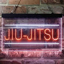 ADVPRO Jiu-Jitsu Brazilian Sport Dual Color LED Neon Sign st6-i3836 - White & Orange