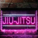 ADVPRO Jiu-Jitsu Brazilian Sport Dual Color LED Neon Sign st6-i3836 - White & Purple