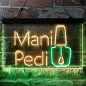 ADVPRO Mani Pedi Shop Dual Color LED Neon Sign st6-i3837 - Green & Yellow