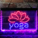 ADVPRO Yoga Center Sport Dual Color LED Neon Sign st6-i3840 - Blue & Red