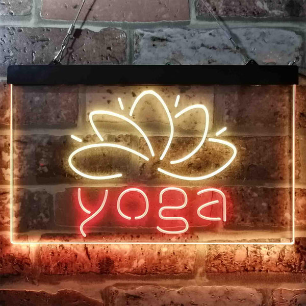 ADVPRO Yoga Center Sport Dual Color LED Neon Sign st6-i3840 - Red & Yellow