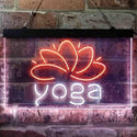 ADVPRO Yoga Center Sport Dual Color LED Neon Sign st6-i3840 - White & Orange