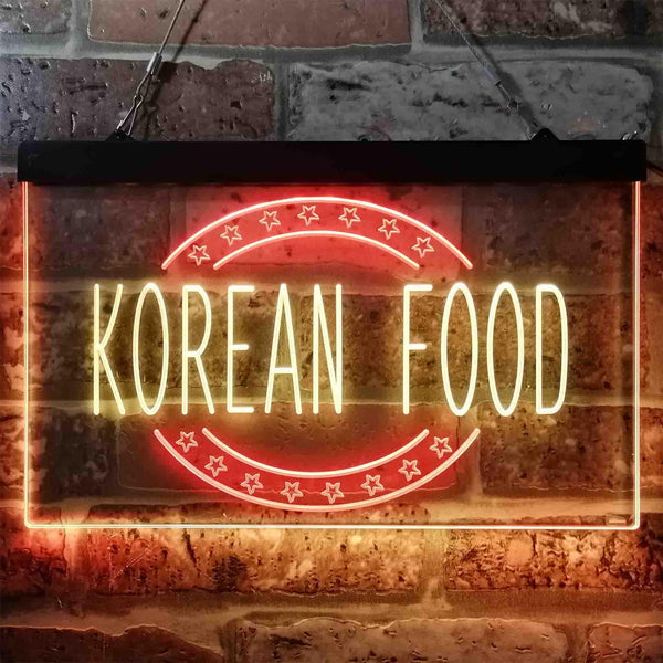 ADVPRO Korean Food Restaurant Dual Color LED Neon Sign st6-i3842 - Red & Yellow