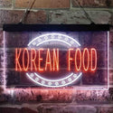 ADVPRO Korean Food Restaurant Dual Color LED Neon Sign st6-i3842 - White & Orange