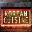 ADVPRO Korean Cuisine Restaurant Dual Color LED Neon Sign st6-i3843 - Red & Yellow