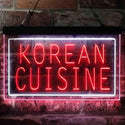 ADVPRO Korean Cuisine Restaurant Dual Color LED Neon Sign st6-i3843 - White & Red