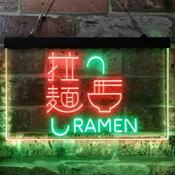 ADVPRO Chinese Ramen Shop Restaurant Dual Color LED Neon Sign st6-i3844 - Green & Red