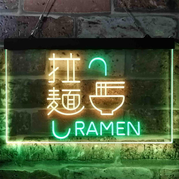 ADVPRO Chinese Ramen Shop Restaurant Dual Color LED Neon Sign st6-i3844 - Green & Yellow
