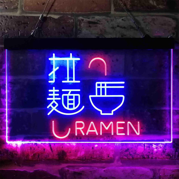 ADVPRO Chinese Ramen Shop Restaurant Dual Color LED Neon Sign st6-i3844 - Red & Blue