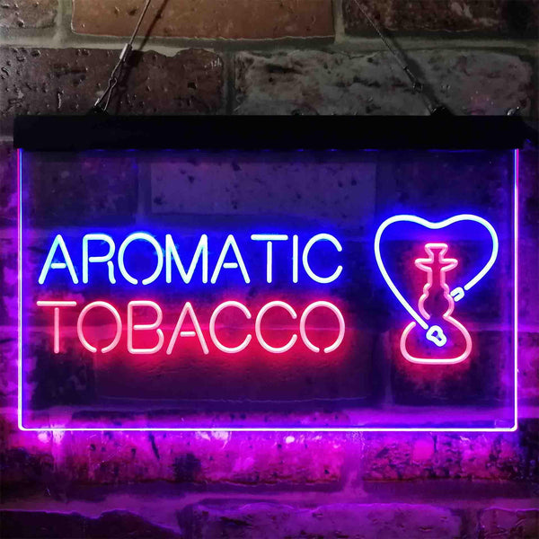 ADVPRO Aromatic Tobacco Shop Dual Color LED Neon Sign st6-i3845 - Red & Blue
