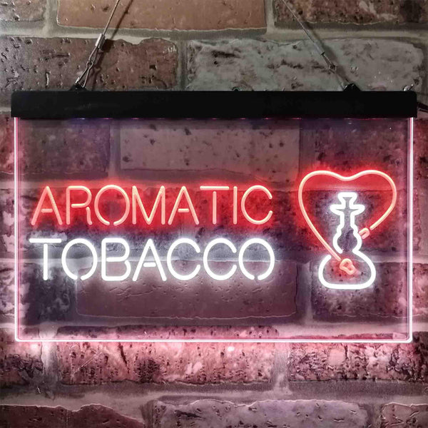 ADVPRO Aromatic Tobacco Shop Dual Color LED Neon Sign st6-i3845 - White & Red