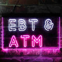 ADVPRO EBT & ATM Shop Dual Color LED Neon Sign st6-i3848 - White & Purple