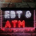 ADVPRO EBT & ATM Shop Dual Color LED Neon Sign st6-i3848 - White & Red