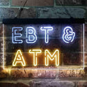 ADVPRO EBT & ATM Shop Dual Color LED Neon Sign st6-i3848 - White & Yellow