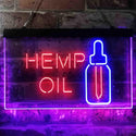 ADVPRO Hemp Oil Supply Dual Color LED Neon Sign st6-i3849 - Blue & Red