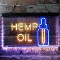 ADVPRO Hemp Oil Supply Dual Color LED Neon Sign st6-i3849 - Blue & Yellow