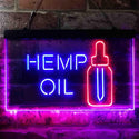 ADVPRO Hemp Oil Supply Dual Color LED Neon Sign st6-i3849 - Red & Blue