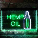 ADVPRO Hemp Oil Supply Dual Color LED Neon Sign st6-i3849 - White & Green