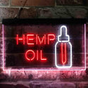ADVPRO Hemp Oil Supply Dual Color LED Neon Sign st6-i3849 - White & Red