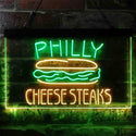 ADVPRO Philly Cheese Steaks Cafe Dual Color LED Neon Sign st6-i3850 - Green & Yellow