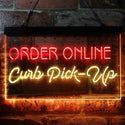 ADVPRO Order Online Curb Pick Up Dual Color LED Neon Sign st6-i3851 - Red & Yellow