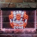 ADVPRO Game Zone Joystick Room Dual Color LED Neon Sign st6-i3852 - White & Orange