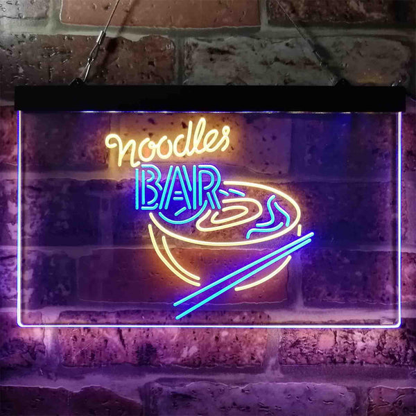 ADVPRO Noodles Bar Dual Color LED Neon Sign st6-i3854 - Blue & Yellow