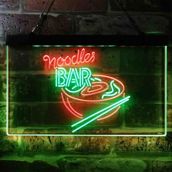 ADVPRO Noodles Bar Dual Color LED Neon Sign st6-i3854 - Green & Red